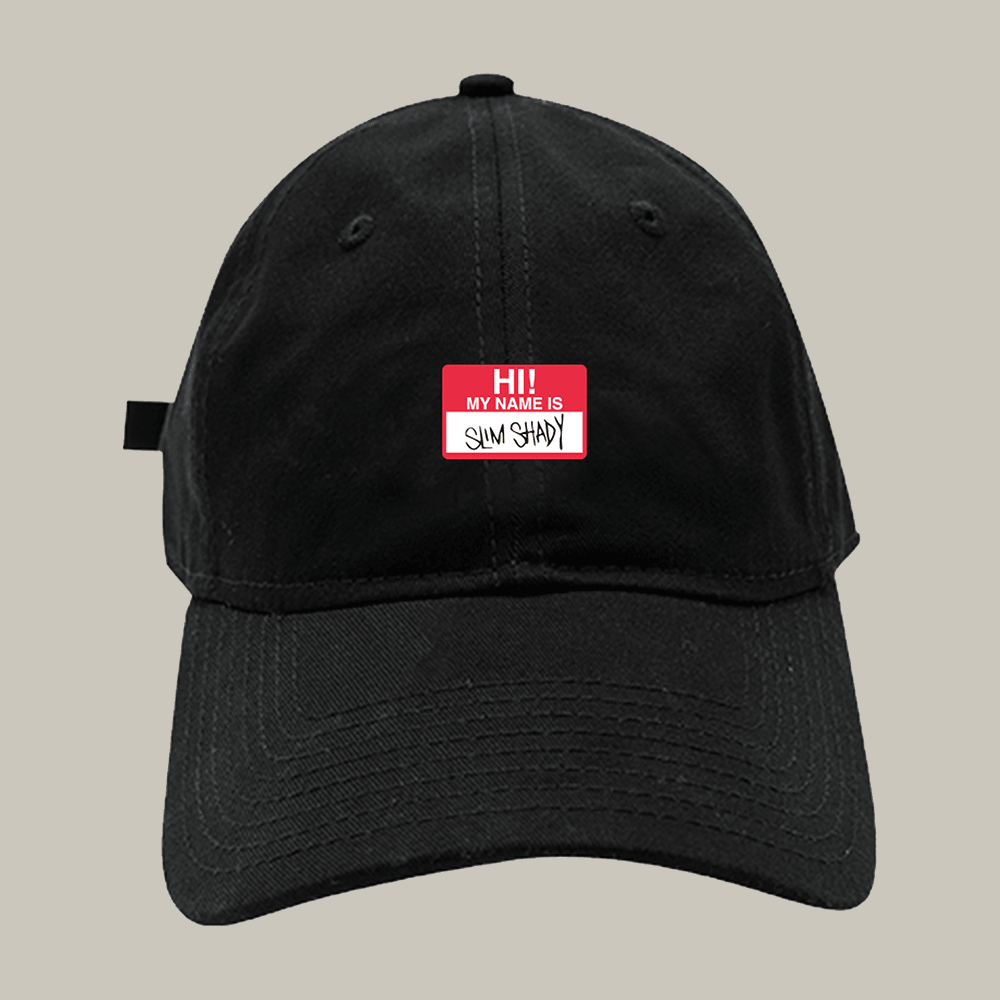 Hi My Name Is Name Tag Hat Eminem Music Baseball Cap Present Idea For Music Fan