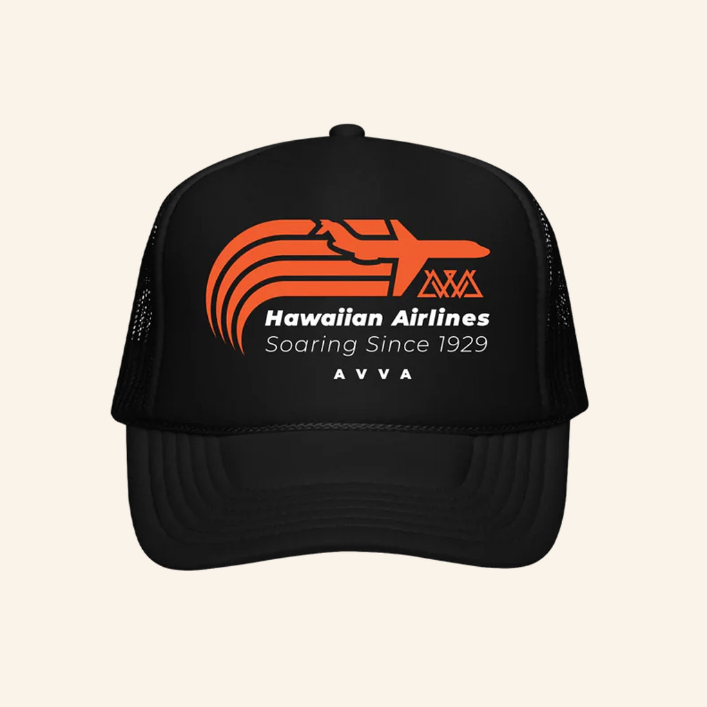 Hicsurf Merch AVVA Brand Soaring Black Trucker Hat Birthday Gift For Husband
