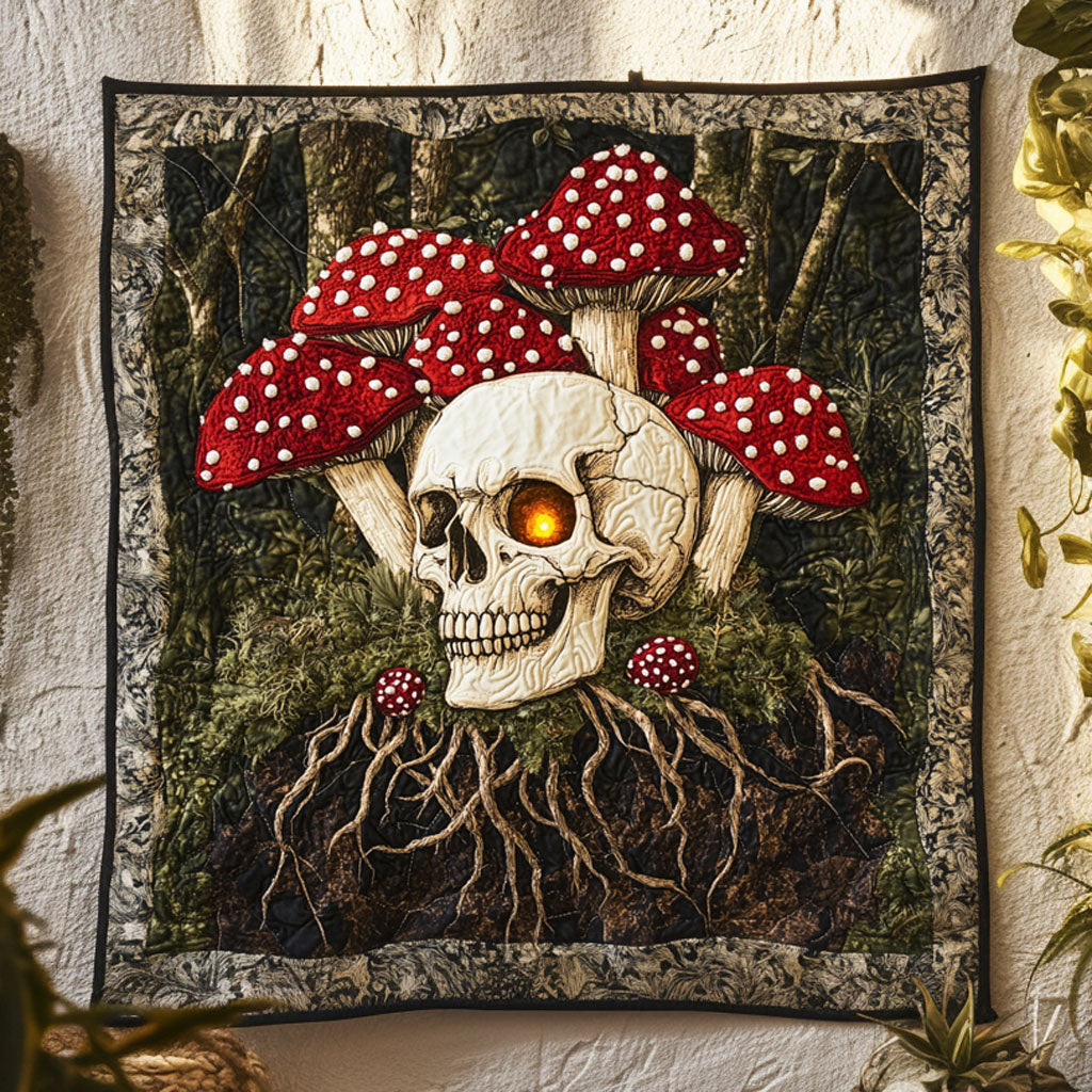 Hidden Grove Skull Quilt Trendy Quilt Blanket Gift for Modern Home