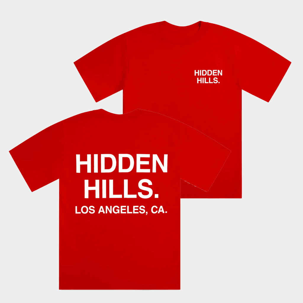 Hidden Hills Club Merch Hidden Hills Los Angeles CA T-Shirt Red Best Gifts For Brother