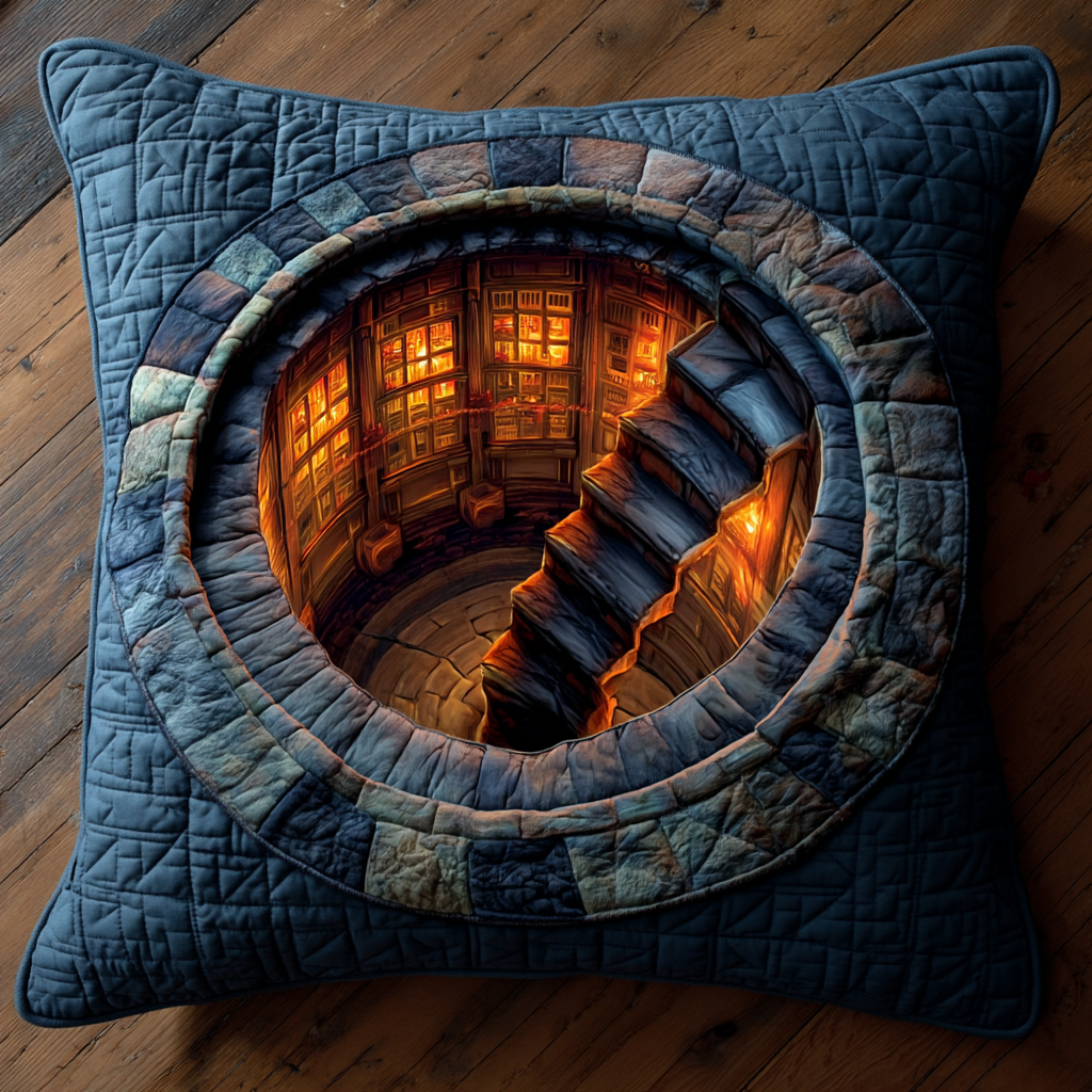 Hidden Library Portal Quilted Pillow Case Throw Pillow Covers Gifts For Friends