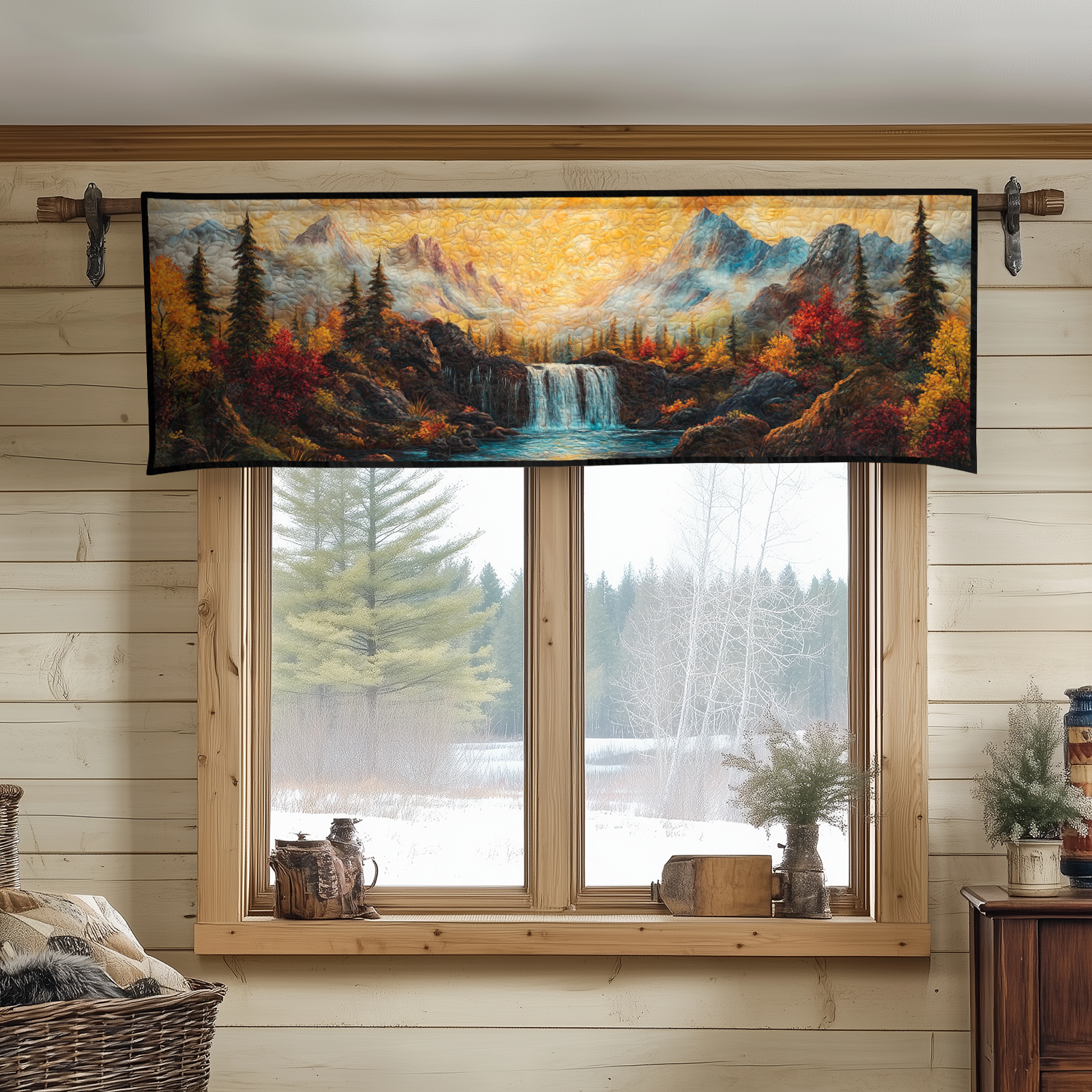 Hidden Oasis Quilted Valance Christmas Decor Best Christmas Gifts For Mom