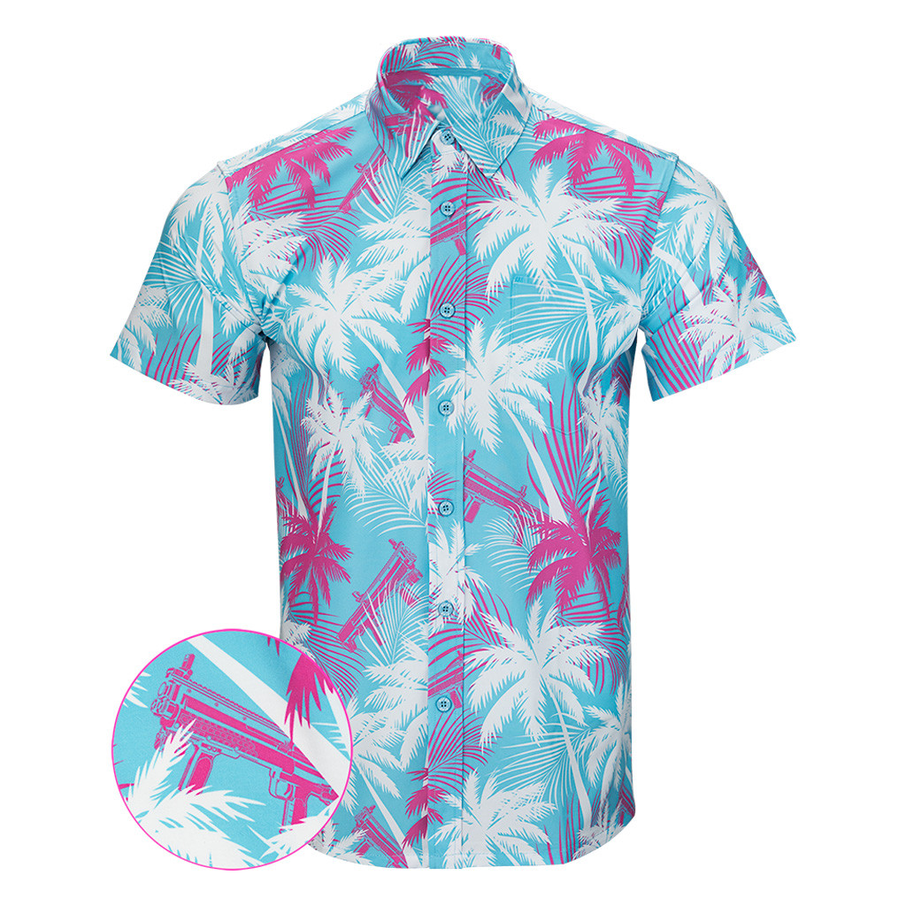 High Crown Blue Button Down Shirt Tactical Aloha Shirt Great Christmas Gifts For Men High Crown Blue Button Down Shirt Tactical Aloha Shirt Great Christmas Gifts For Men