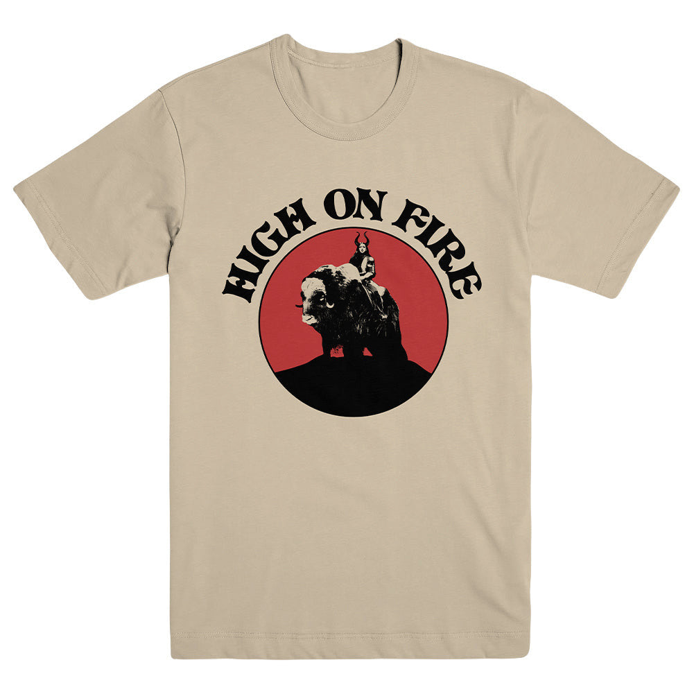 High On Fire Merch Musk Ox Rider Natural Shirt High On Fire Shirt Father'S Day Gifts For Boyfriend