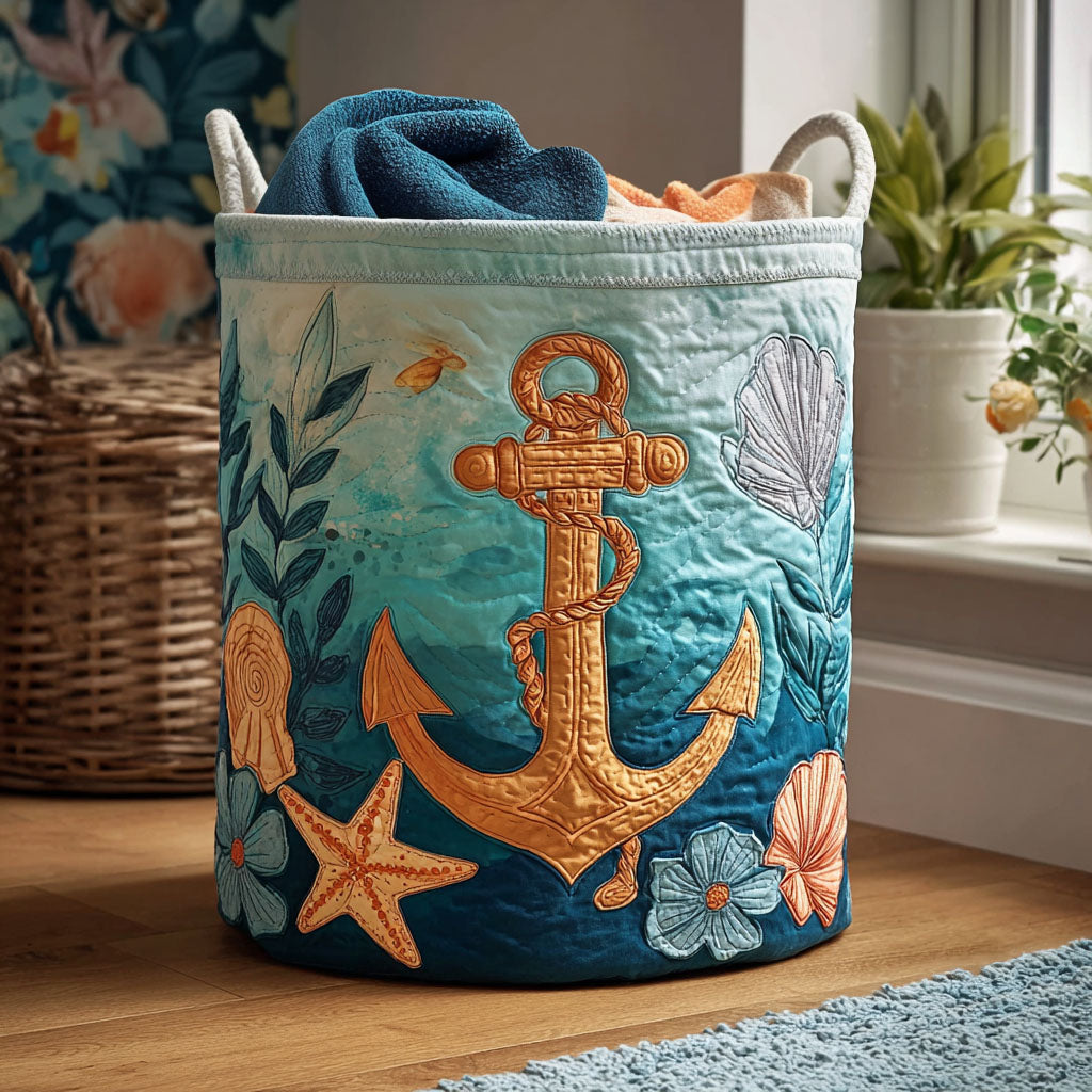 High Tide Vibes Quilted Laundry Basket Gift To Brighten Their Day