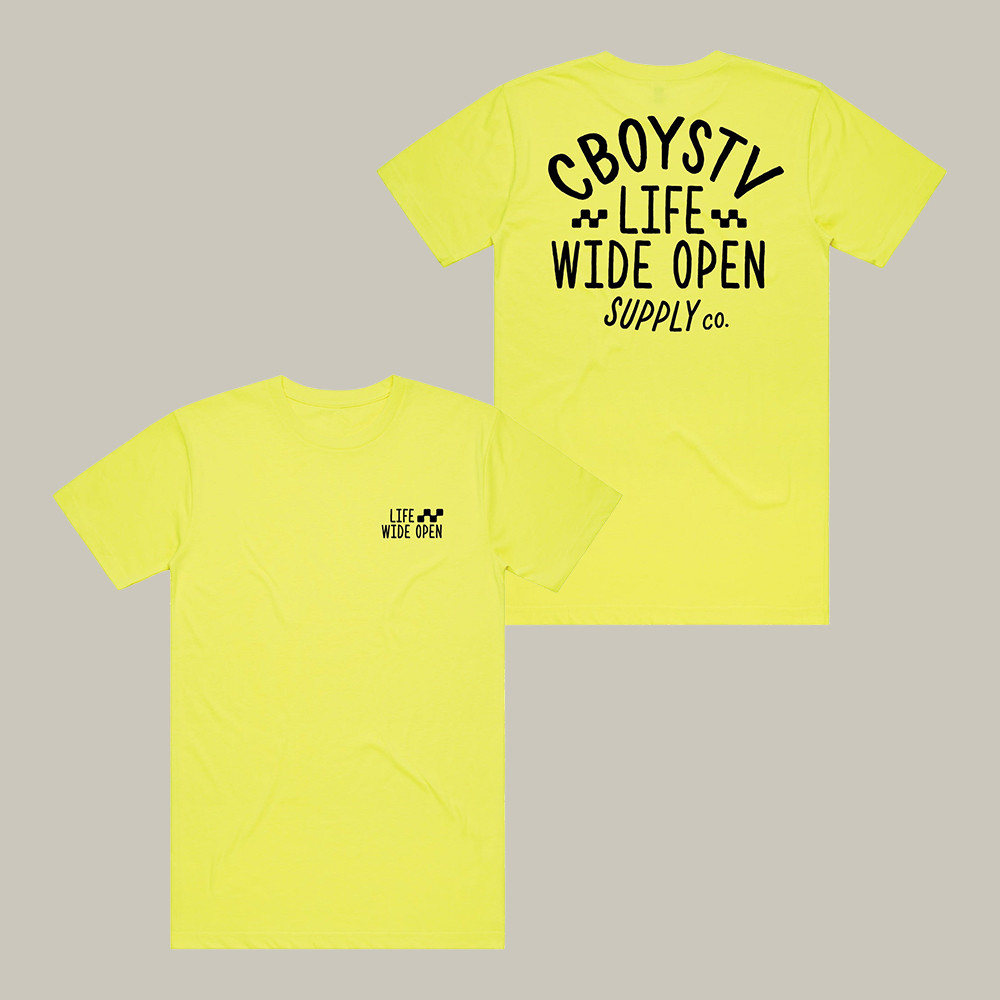 High Vis MX Supply CboysTV T-Shirt Life Wide Open CboysTV Merch Good Gift For Genz