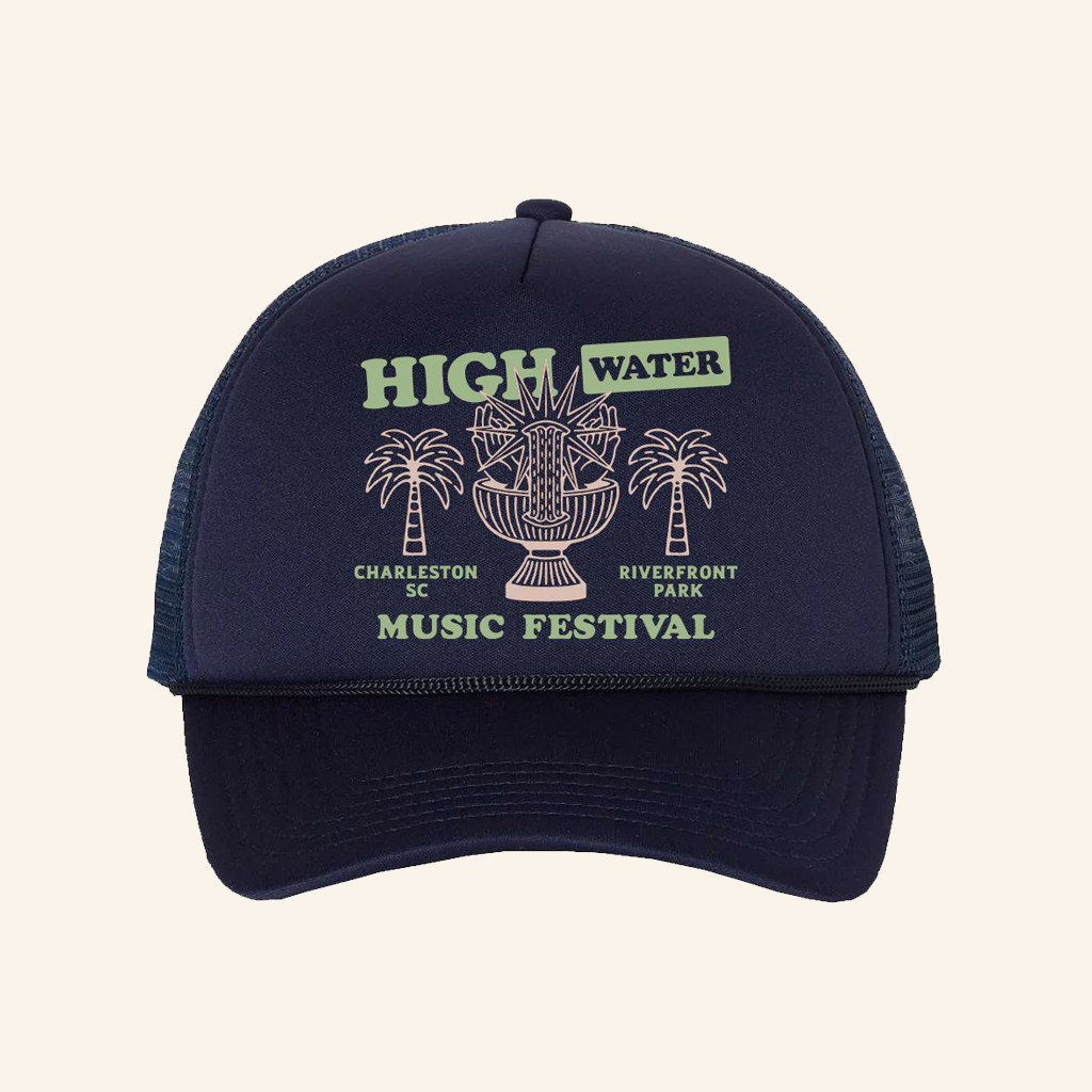High Water Festival Merch Fountain Foam Trucker Hat Christmas Gift Ideas For Dad