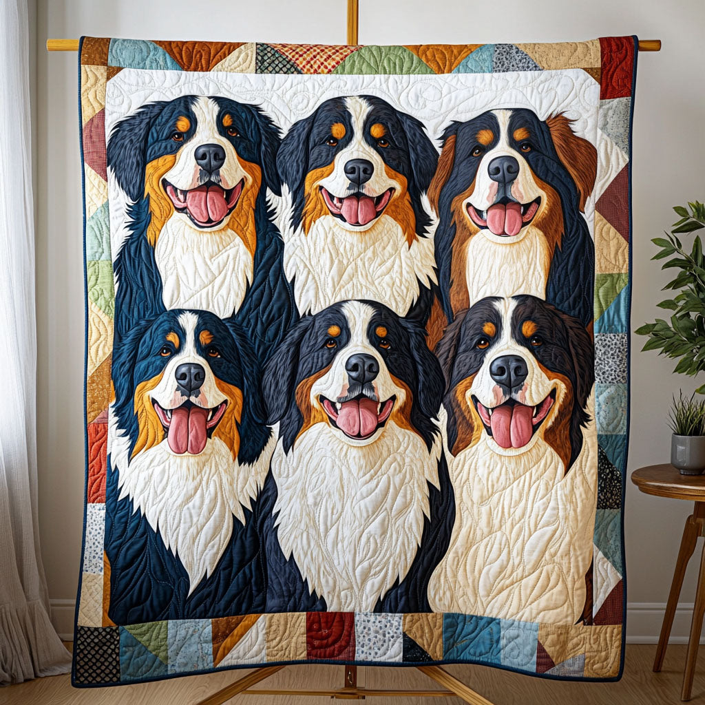 Highland Bernese Quilted Blanket Gifts For Dog Lovers