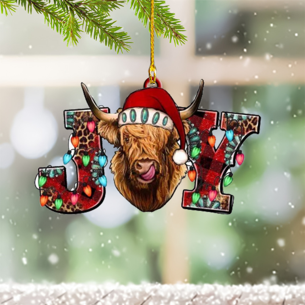 Highland Cow Christmas Ornament Highland Cow Ornament Xmas Tree Decorations