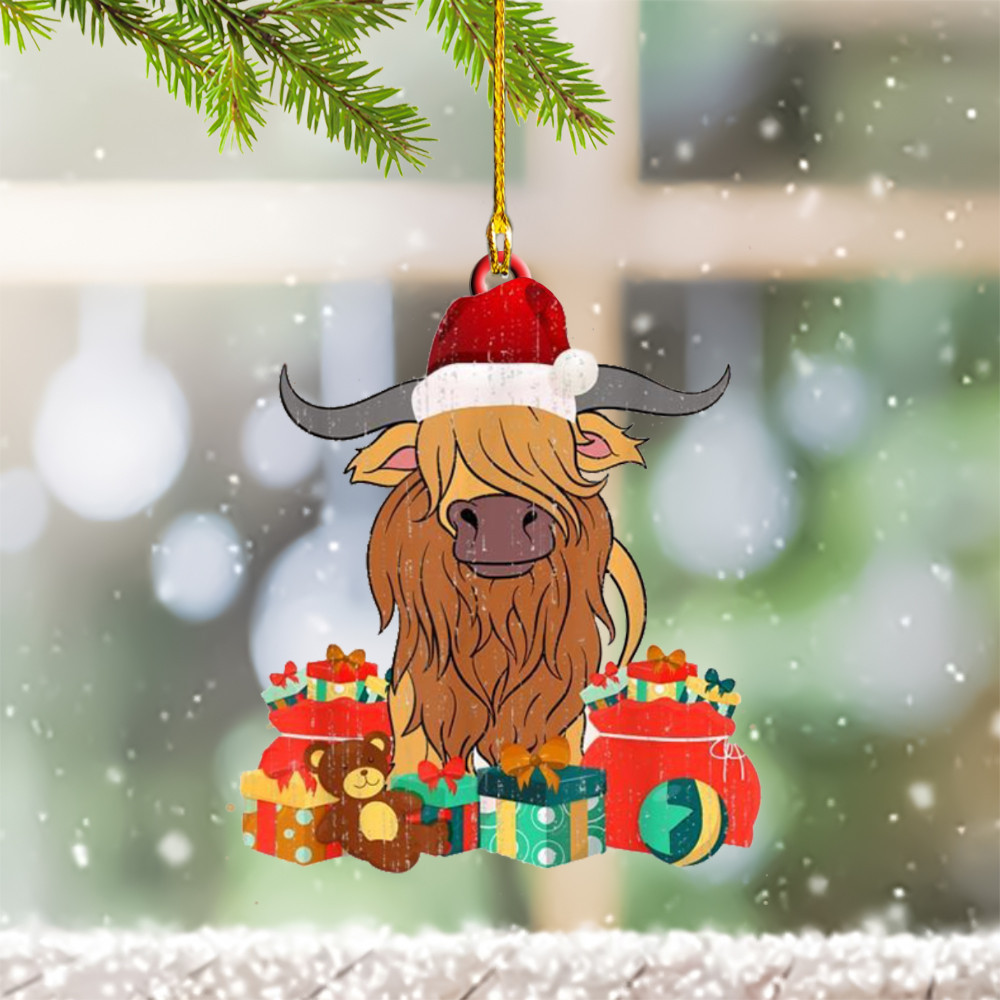 Highland Cow Christmas Ornament Highland Cow Tree Decoration 2024