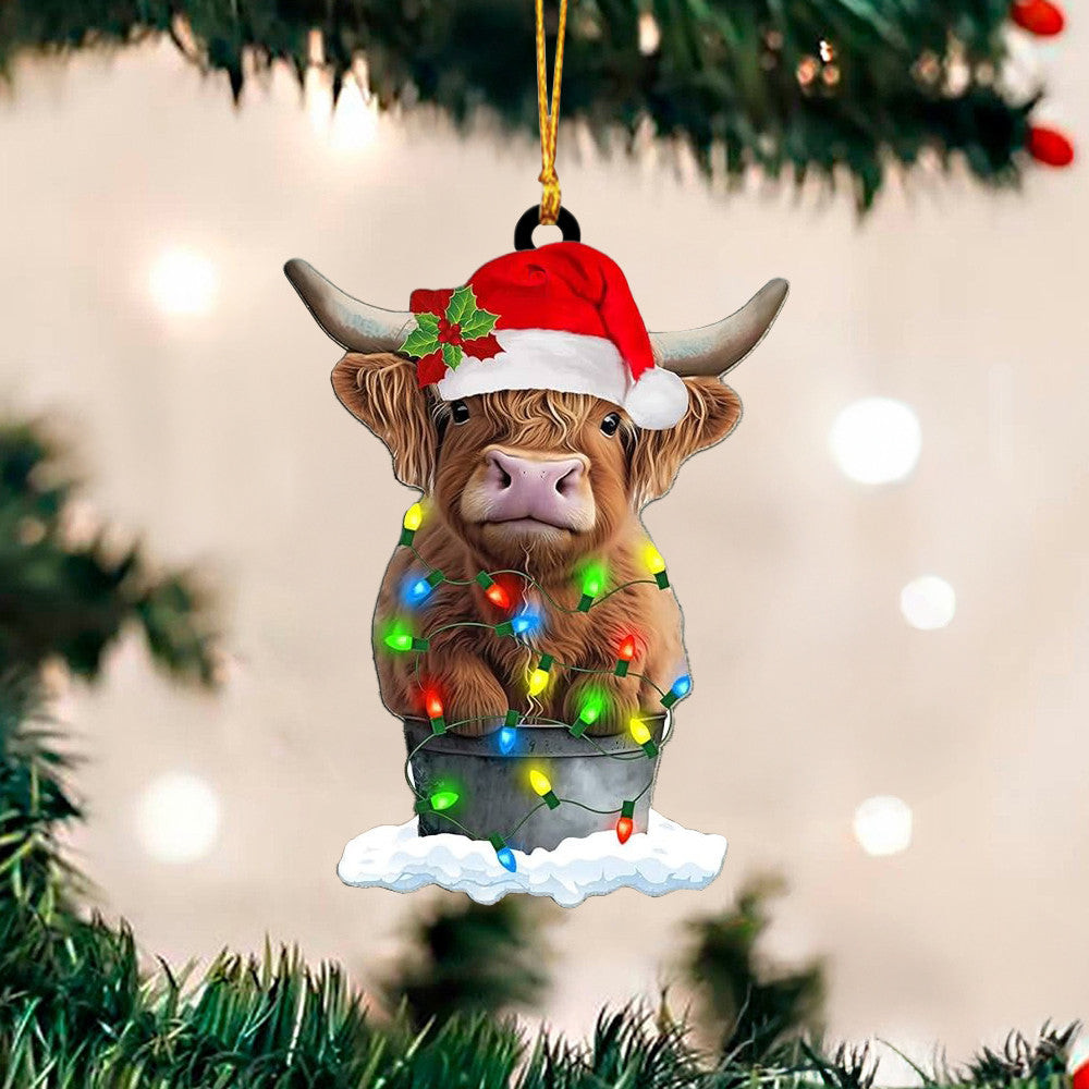 Highland Cow Ornament Highland Cow Christmas Ornament Tree Xmas Decoration Highland Cow Ornament Highland Cow Christmas Ornament Tree Xmas Decoration