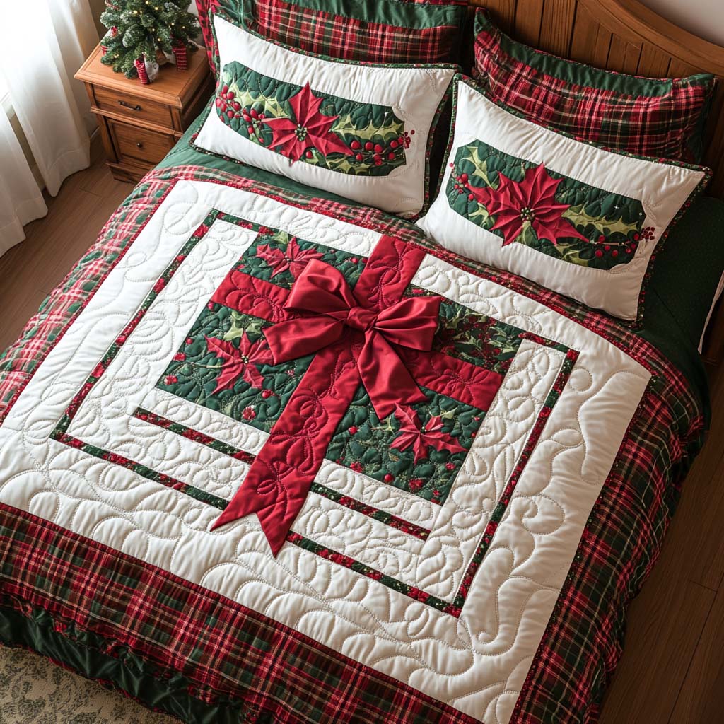Highland Gift Quilted Bedding Set Holiday Duvet Sets Mother In Law Christmas Gift