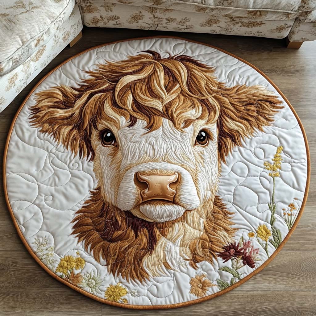 Highland Haven Quilted Round Mat Entryway Christmas Decor Ideas Fun Gifts For Farmers