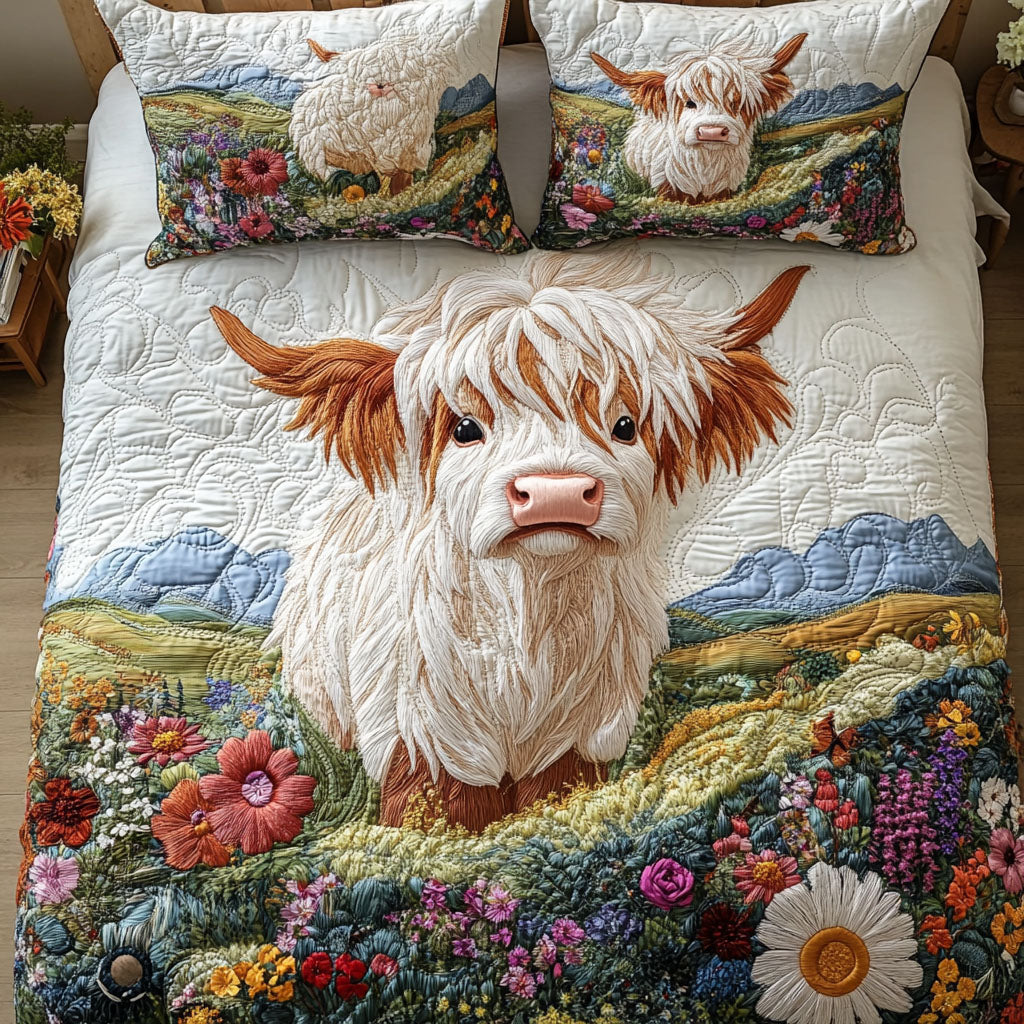 Highland Wanderer Quilted Bedding Set Soft and Cozy Bedding Set for Comfortable Sleep