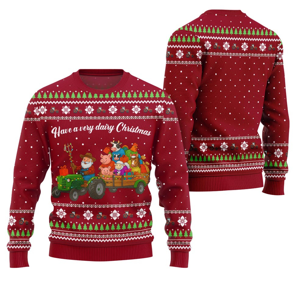 Hilarious Farming Ugly Christmas Sweater Perfect Merch Gift for the Christmas Season