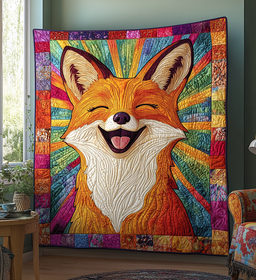 Hilarious Fox Quilted Blanket Autumn Gift Ideas