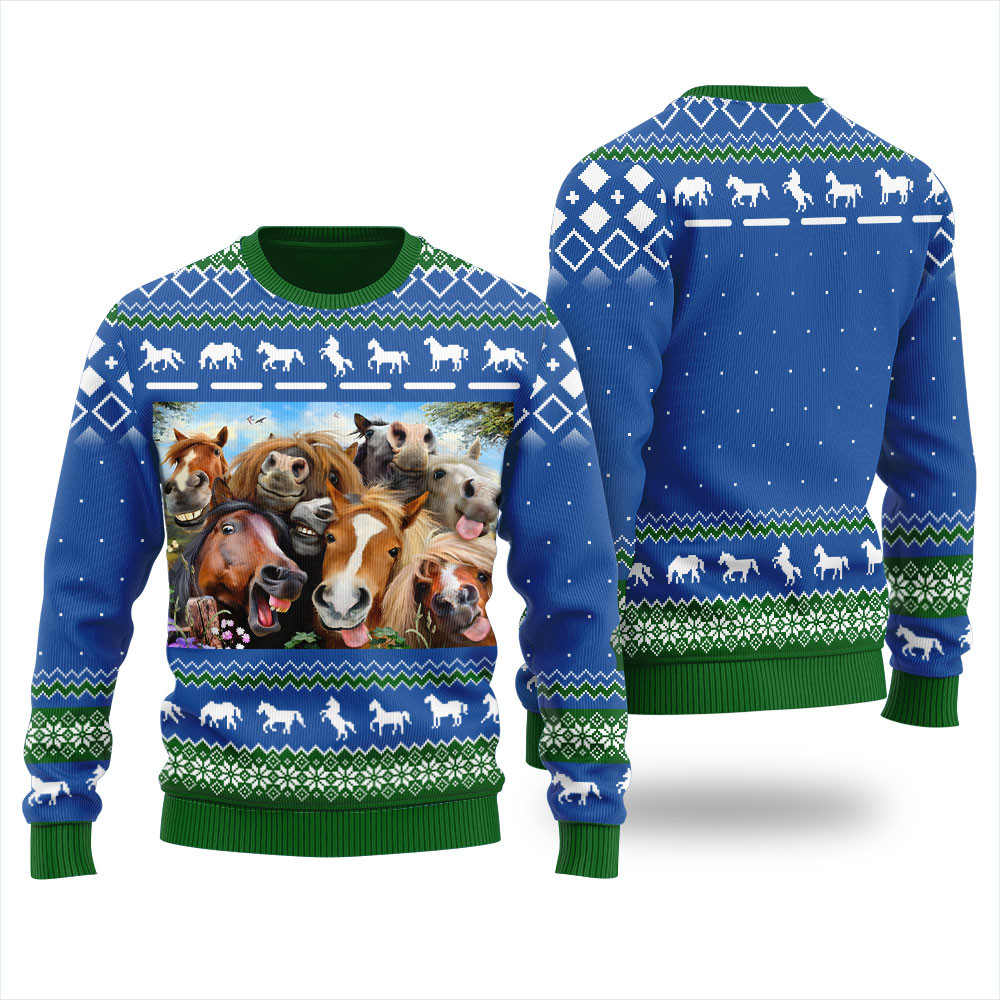 Hilarious Horse Ugly Sweater Royal Perfect Merch Gift for the Christmas Season