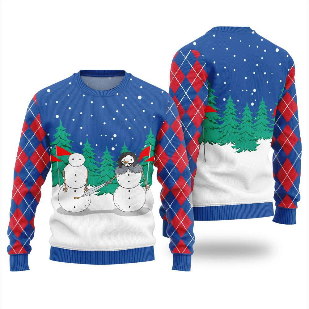 Hilarious Snowman Ugly Christmas Sweater For Women Perfect Winter Merch Gift for the Holiday Spirit