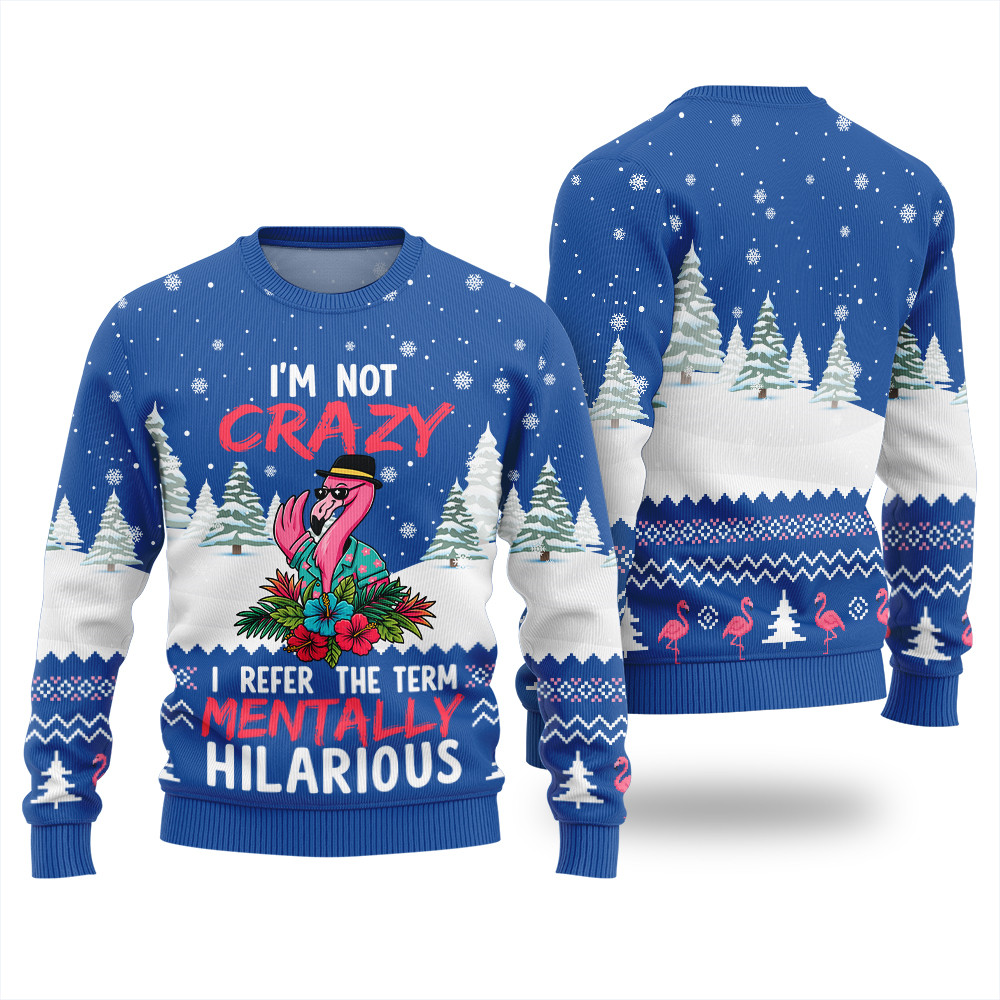 Hilariously Crazy Ugly Xmas Sweater Warm and Comfy Sweater for Winter Days