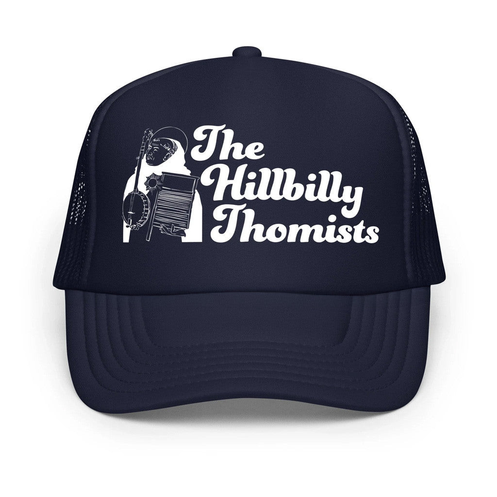 Hillbilly Thomists Merch Banjo Aquinas Trucker Hat Dad Gifts Hillbilly Thomists Merch Banjo Aquinas Trucker Hat Dad Gifts
