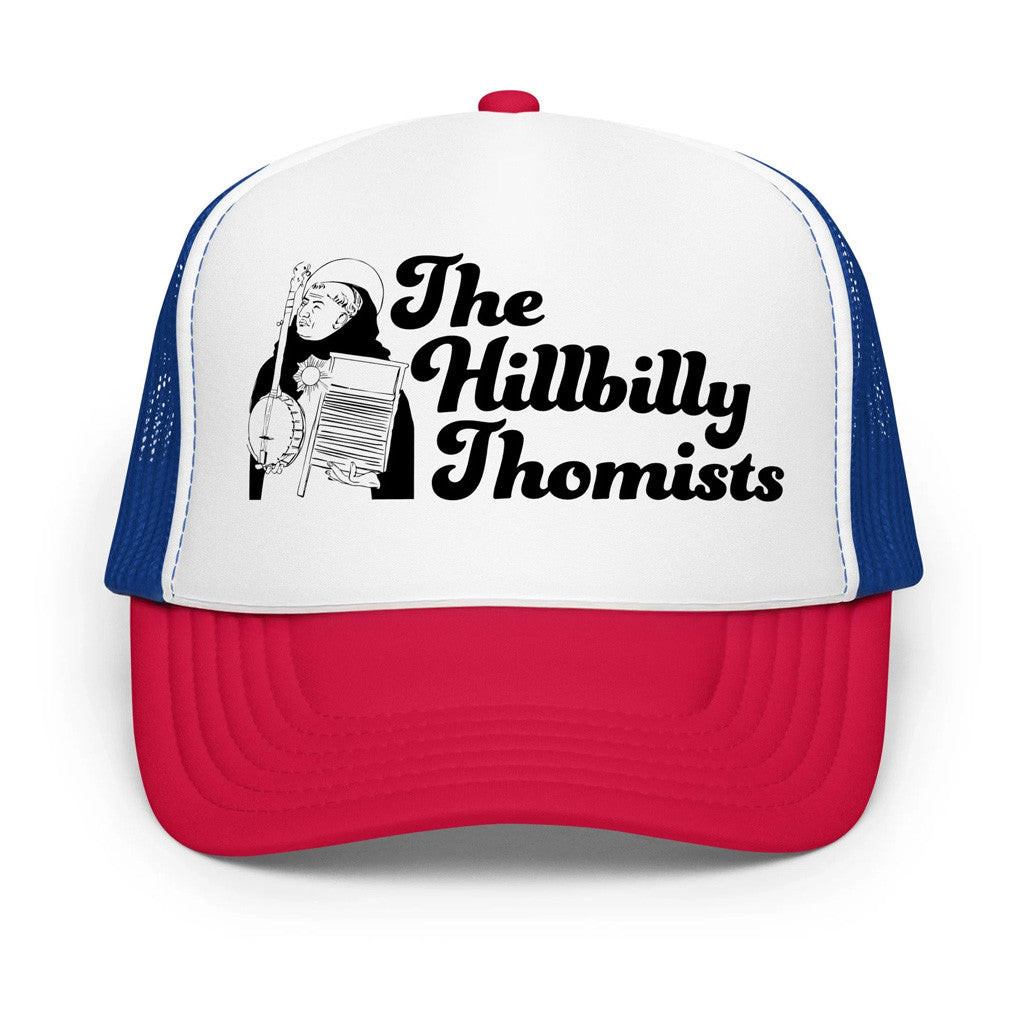 Hillbilly Thomists Merch Banjo Aquinas Trucker Hat Gifts For Dad Hillbilly Thomists Merch Banjo Aquinas Trucker Hat Gifts For Dad