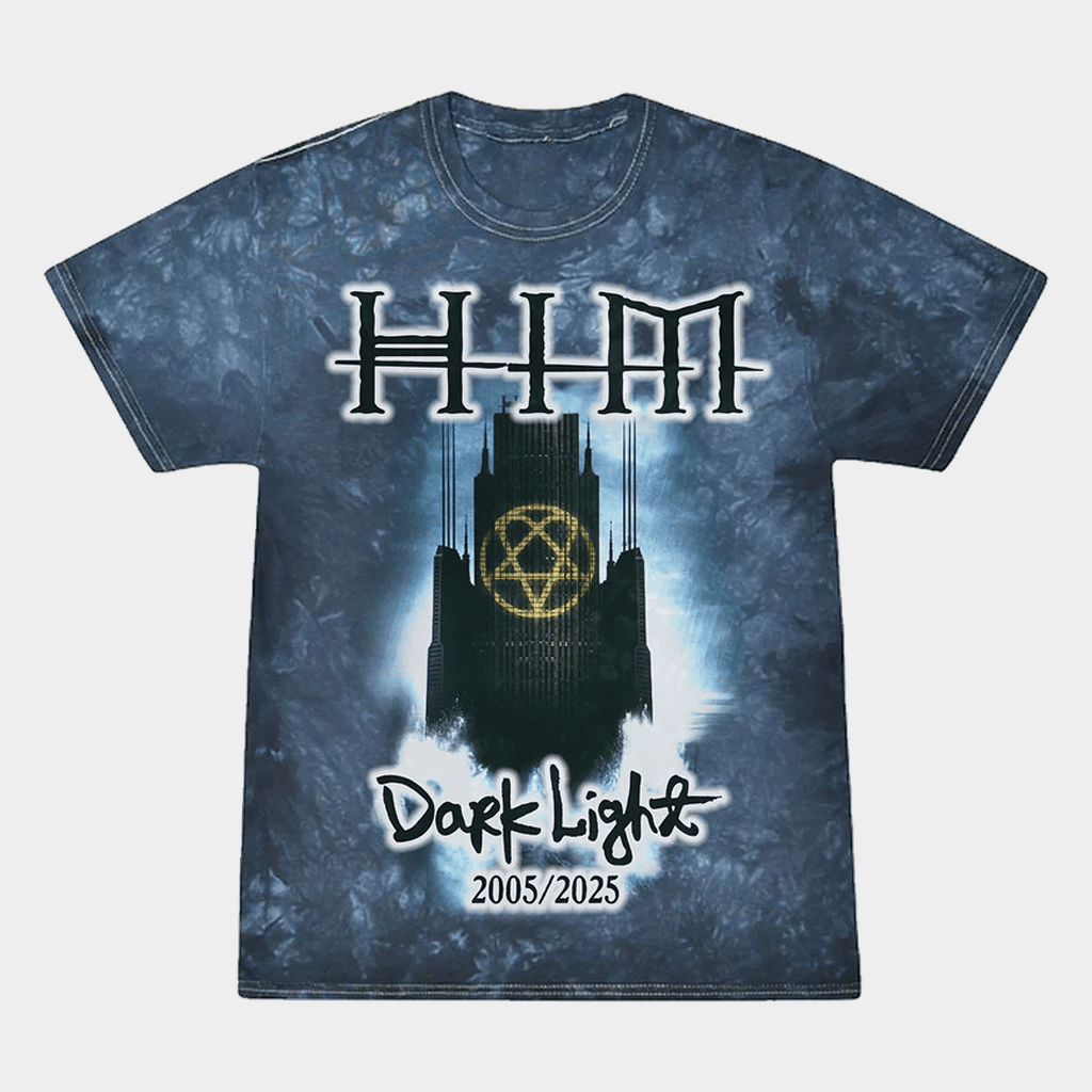 HIM Merch Dark Light Tie Dye Shirt Presents For Rock Music Lovers