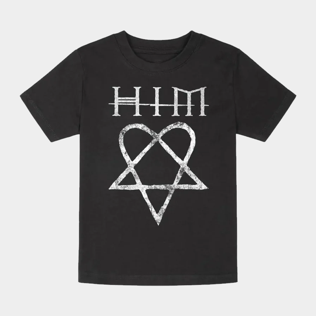 HIM Merch Heartagram T-Shirt HIM Logo Shirt Gifts For Rock Fans