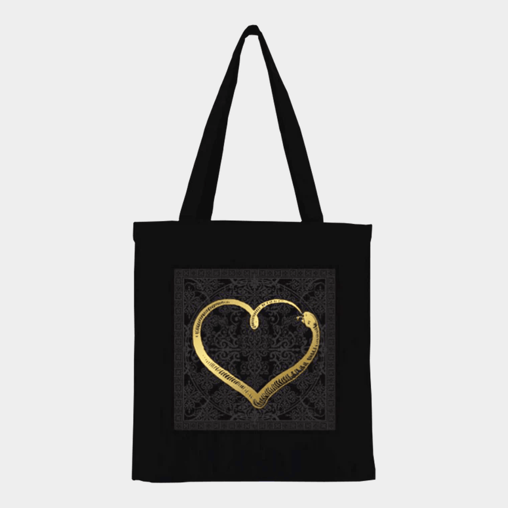HIM Merch Sacrament Tote Bag Black Birthday Gifts For Sisters