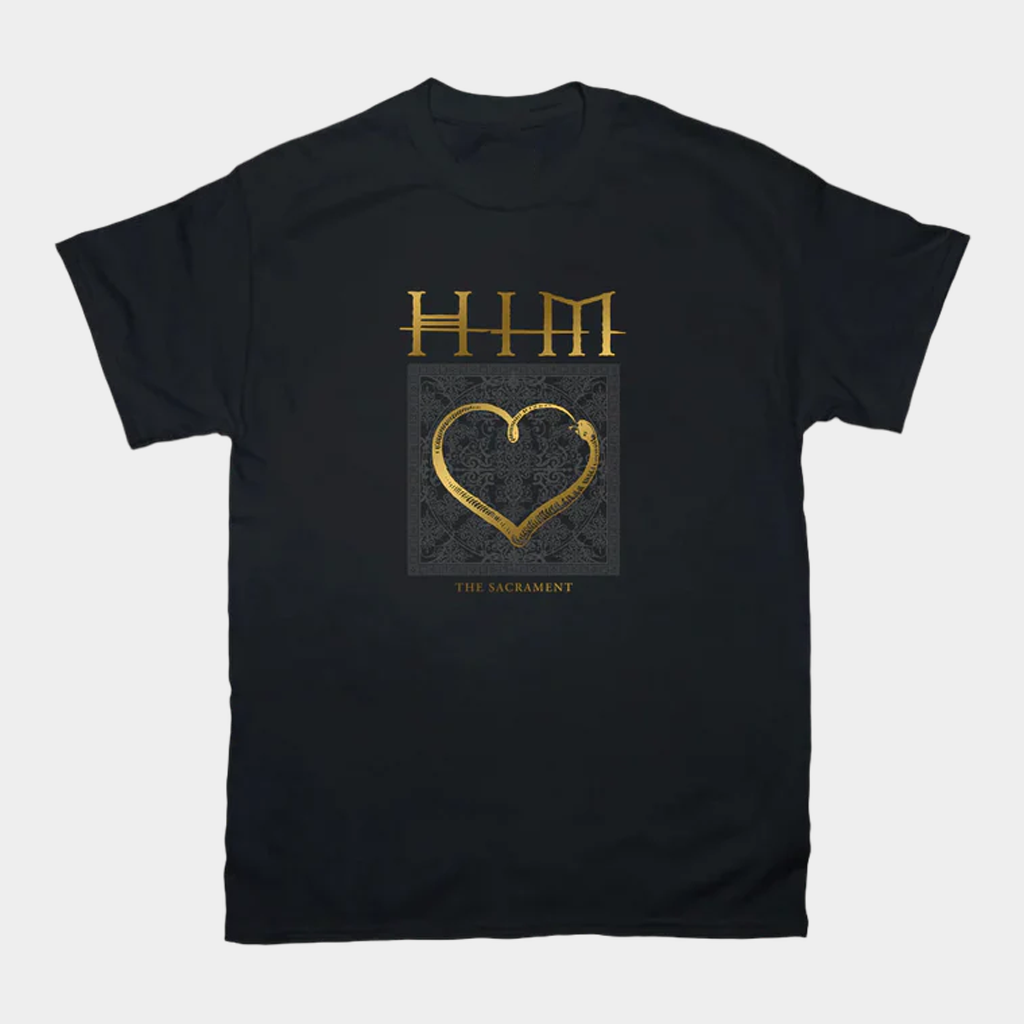 HIM Merch The Sacrament T-Shirt Black Cool Gifts For Rock Lovers
