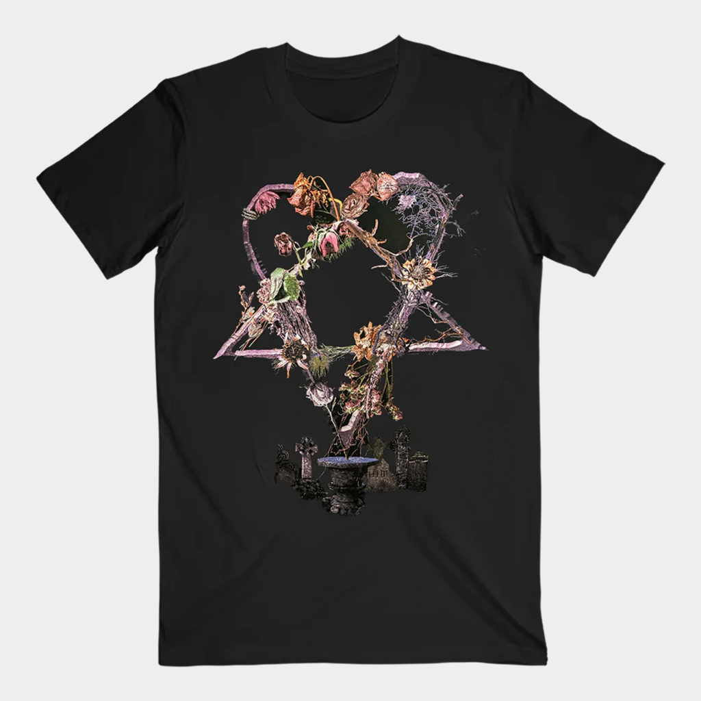 HIM Merch Wreath T-Shirt Black Birthday Gifts Ideas For Girlfriend