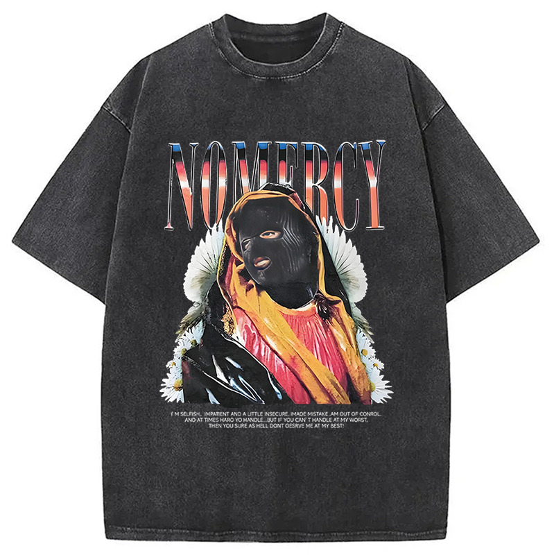 Hip Hop Do-over Washed T-Shirt Cool Urban Street Style Shirt Gifts For Best Friend