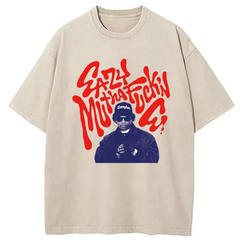 Hip Hop Hullabaloo Washed T-Shirt Classic Graphic Fashion Tee Gifts For Best Friend