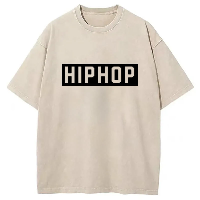 Hiphop Slogan Washed T-Shirt Funny Aesthetic Trendy Apparel Gifts For BFF