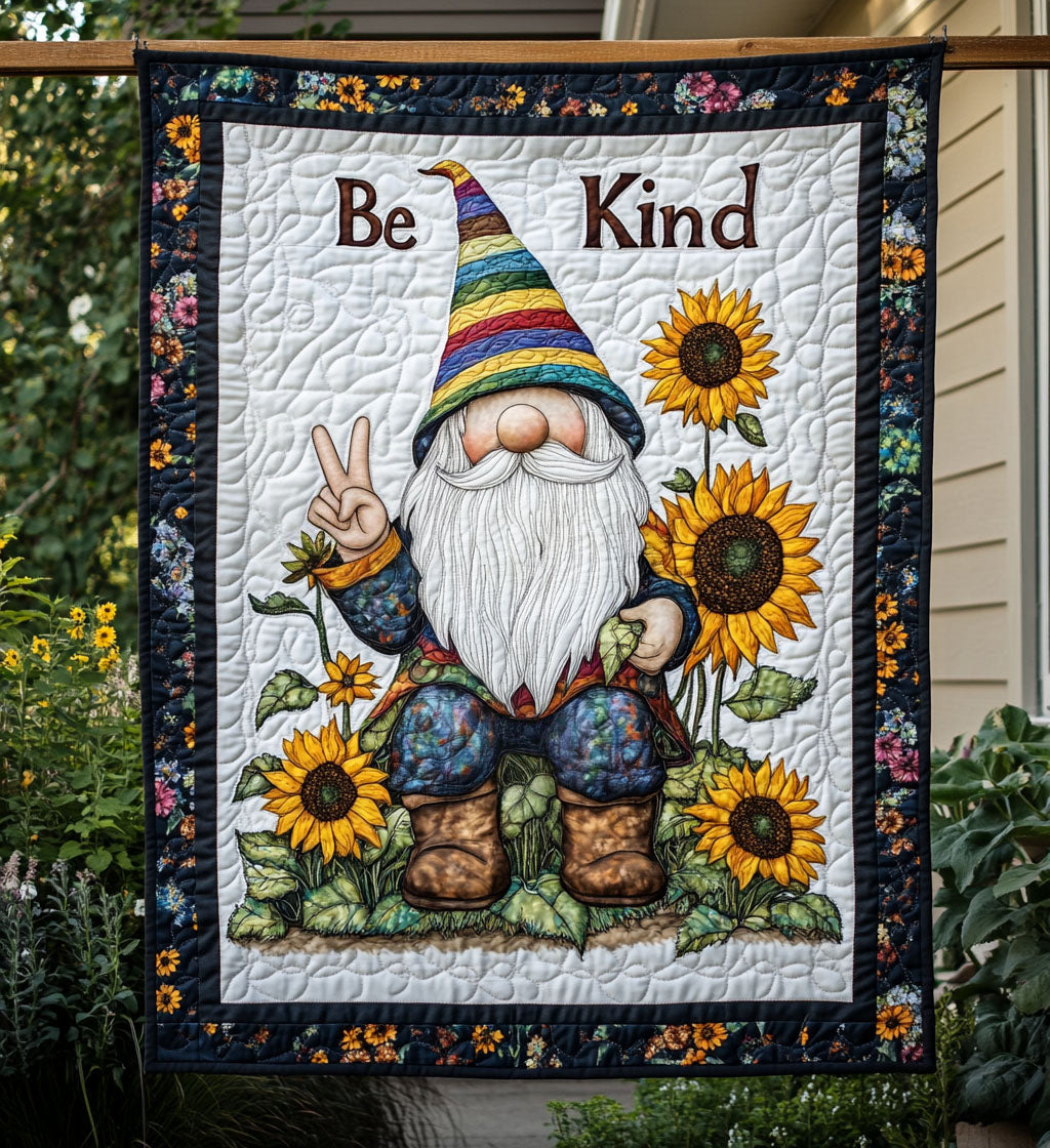 Hippie Gnome Hideaway Quilted Blanket Cute Blankets For Teens