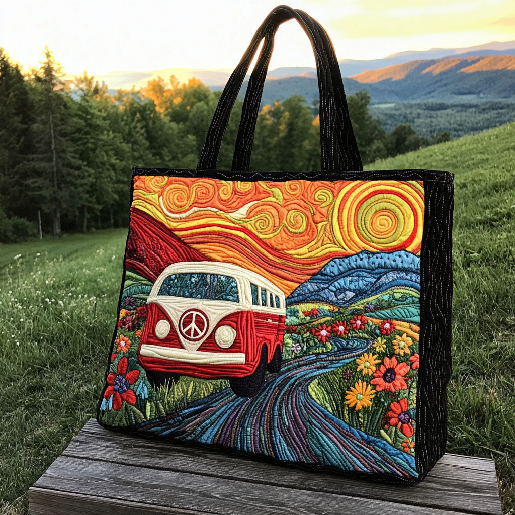 Hippie Hauler Quilted Tote Bag Best Camping Gifts For Dad Father's Day Christmas