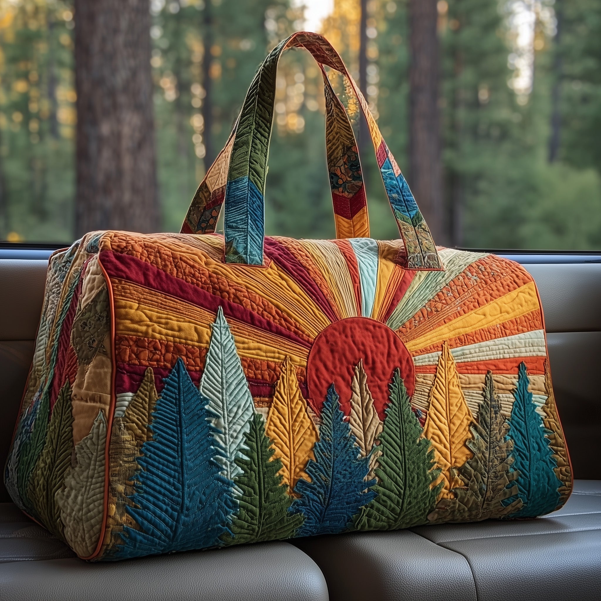 Hippie Sun Quilted Duffle Bag Daily Essentials Organizer