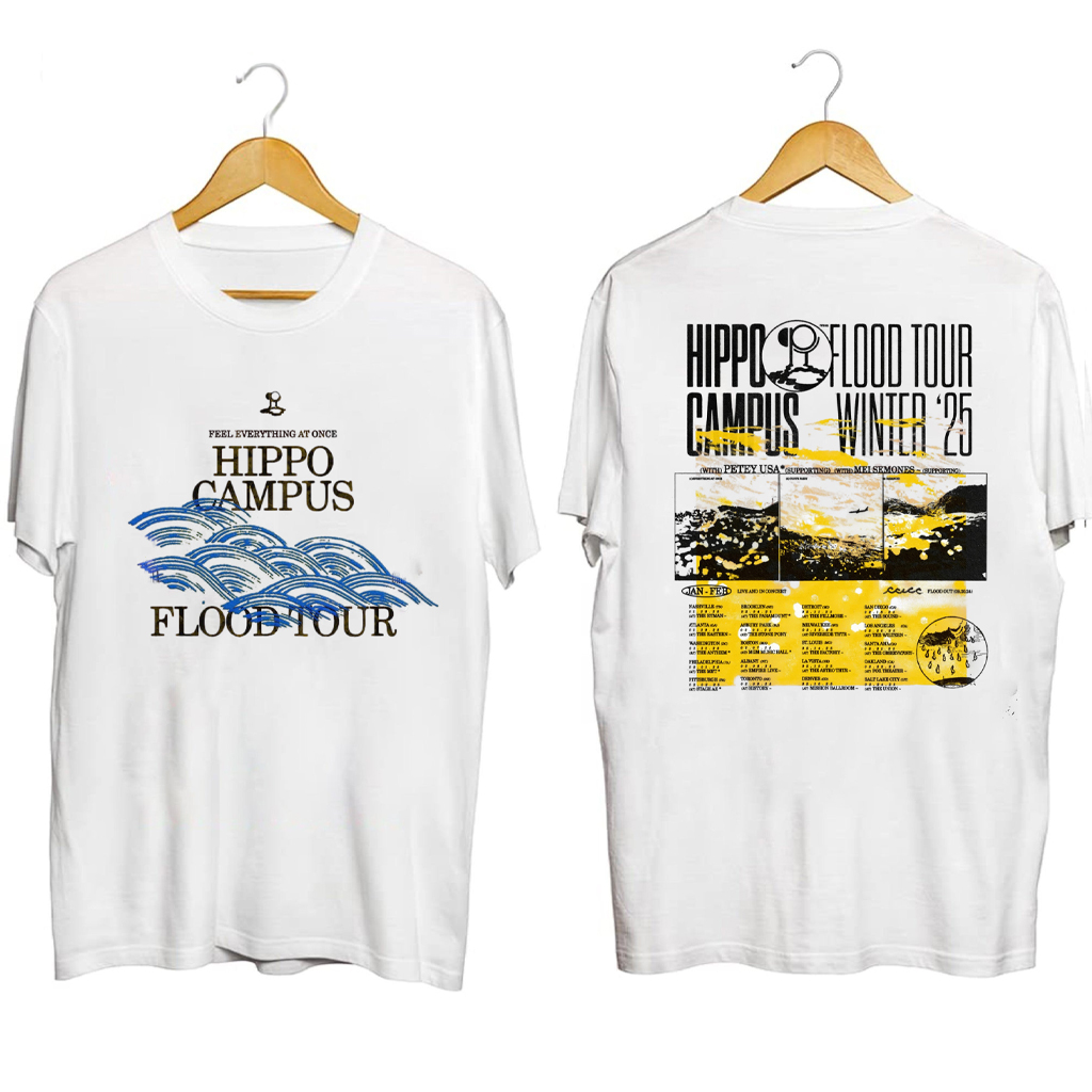 Hippo Campus FLOOD Tour Shirt Hippo Campus Merch Gifts For Rock Fans