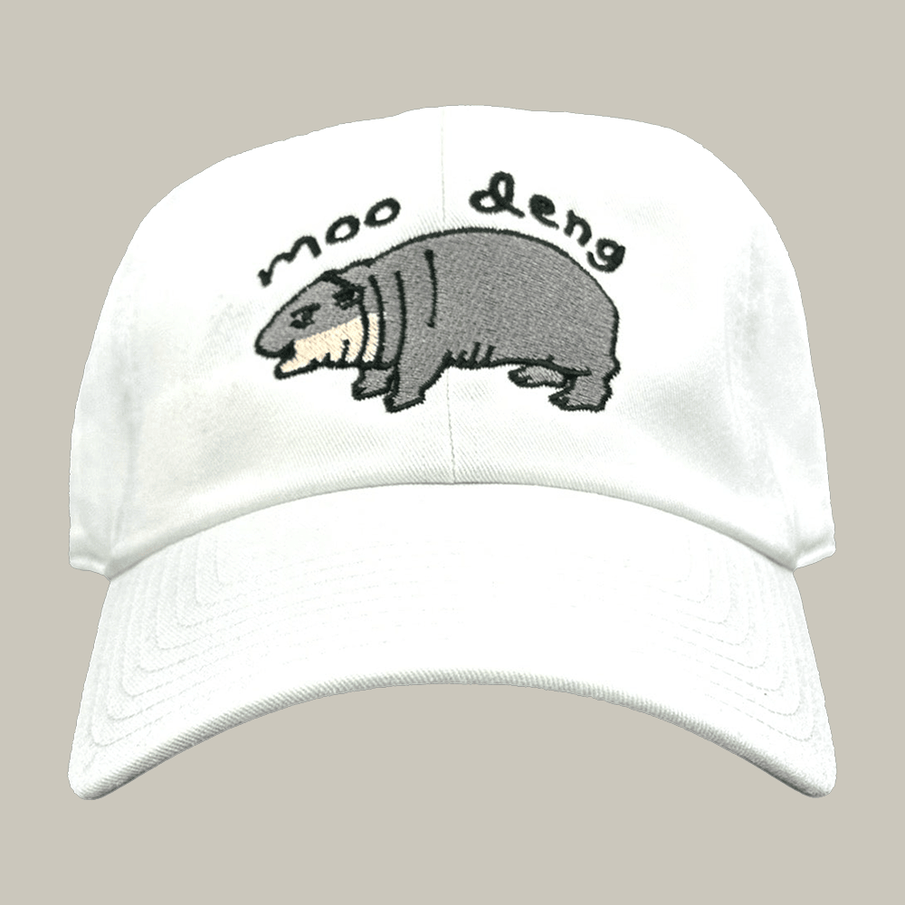 Hippo Moo Deng Hat Animal Themed Moo Deng Baseball Cap Hippo Lover Presents