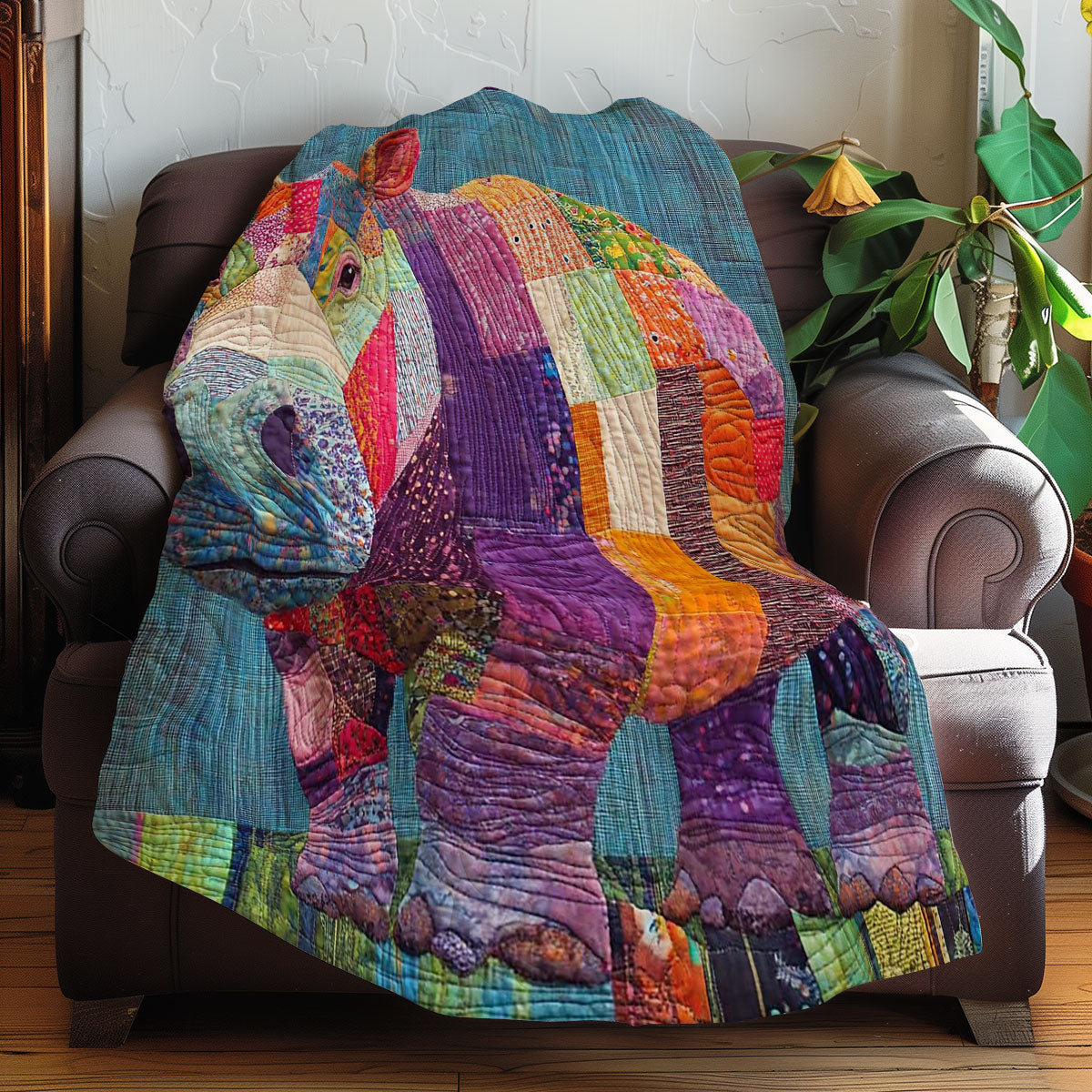 Hippo Oasis Quilt Blanket Sofa Throws Christmas Gifts For Tenagers