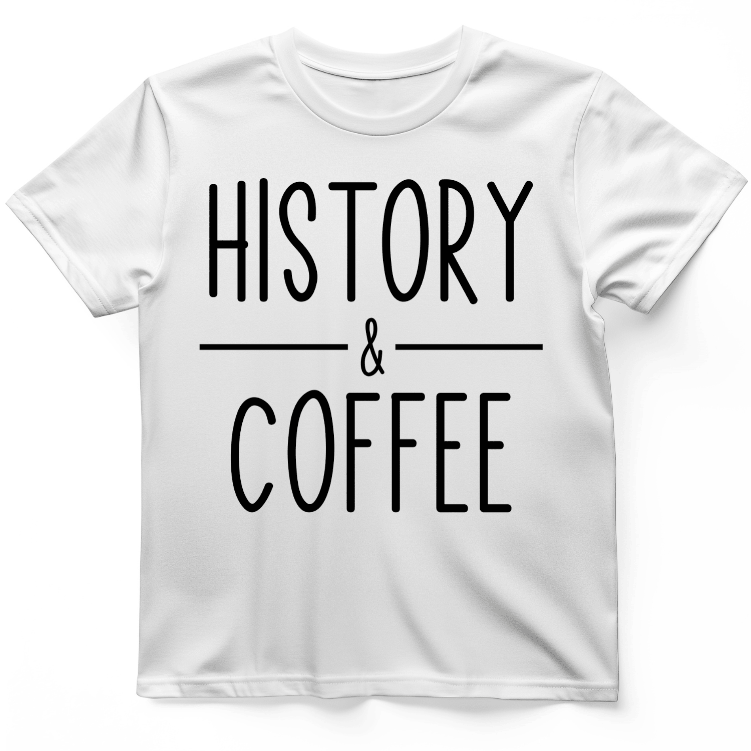 History And Coffee T-Shirt Trendy Clothes Funny Gifts For Father