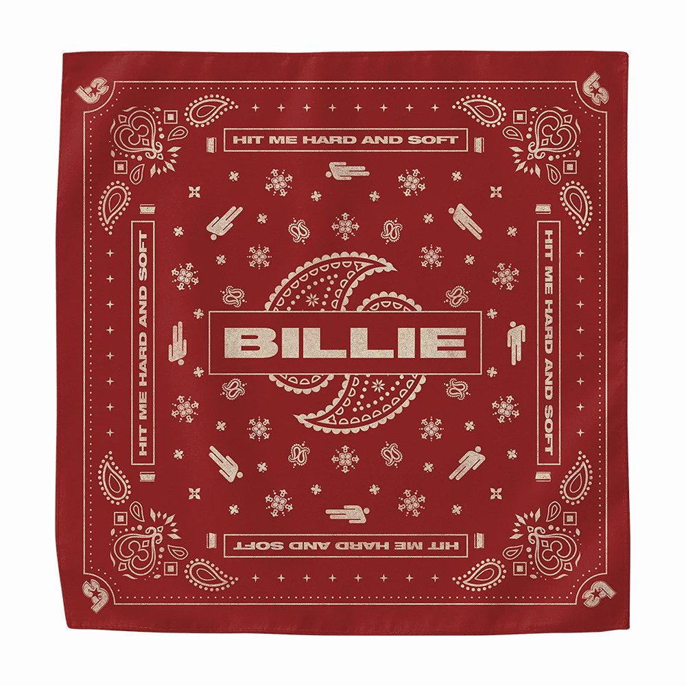 Hit Me Hard And Solf Billie Eilish Bandana Billie Eilish Lover Merch Pop Music Lover Gift For Mom