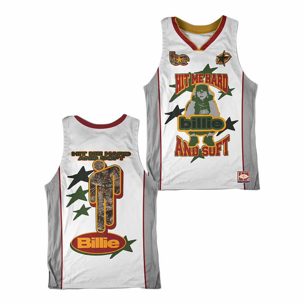 Hit Me Hard And Solf Stars Billie Eilish Jersey Pop Billie Eilish Merch Pop Music Fan Gift