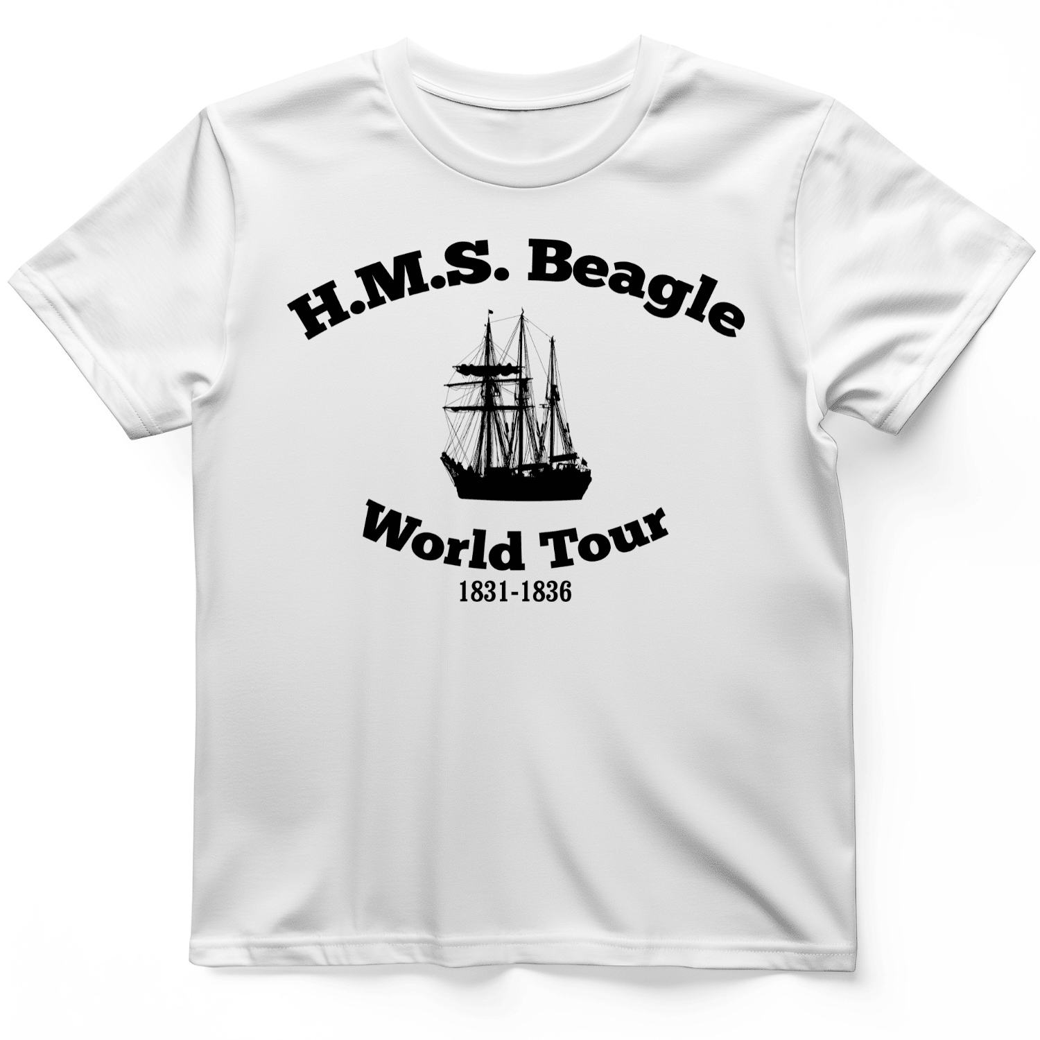 HMS Beagle World Tour 1831 1836 T-Shirt Trendy Shirt Gifts For Father