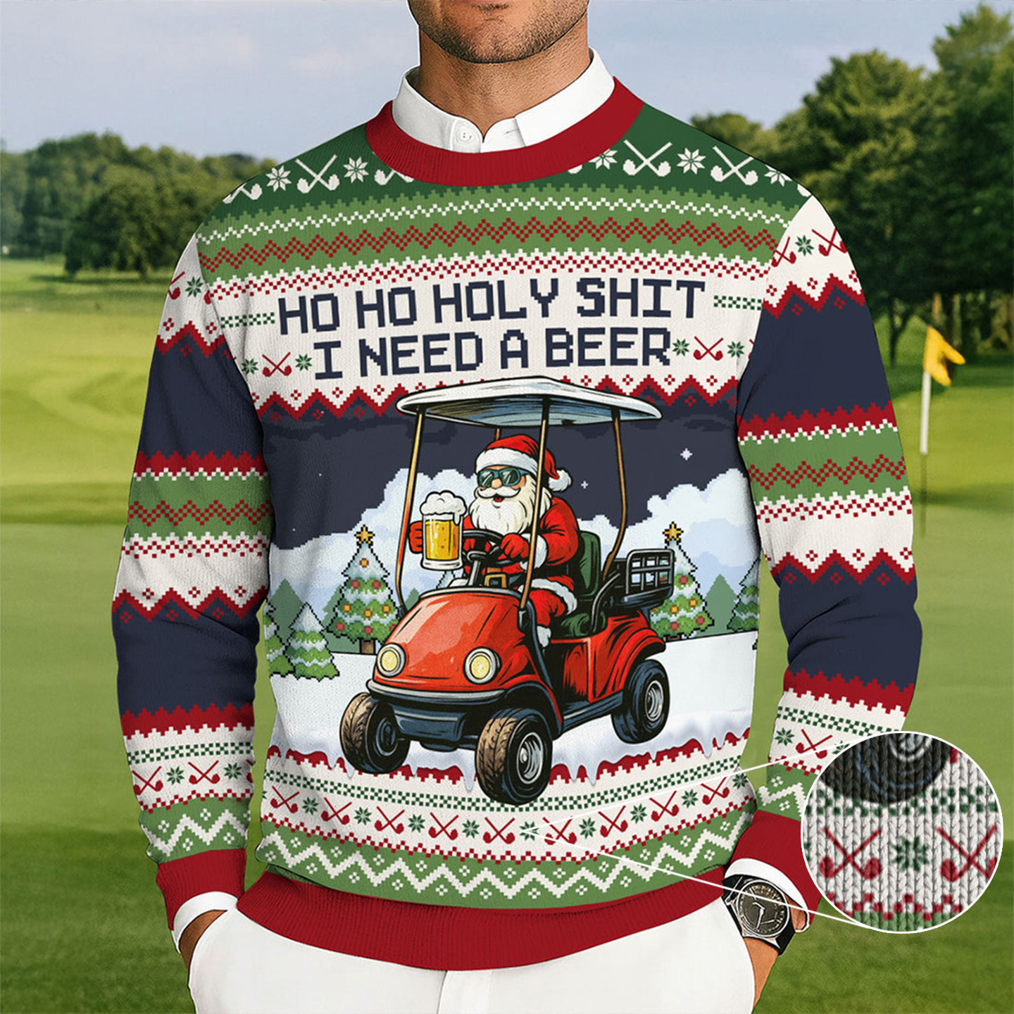 Ho Ho Ho I Need A Beer Ugly Christmas Sweater Xmas Outfits Secret Santa Gifts