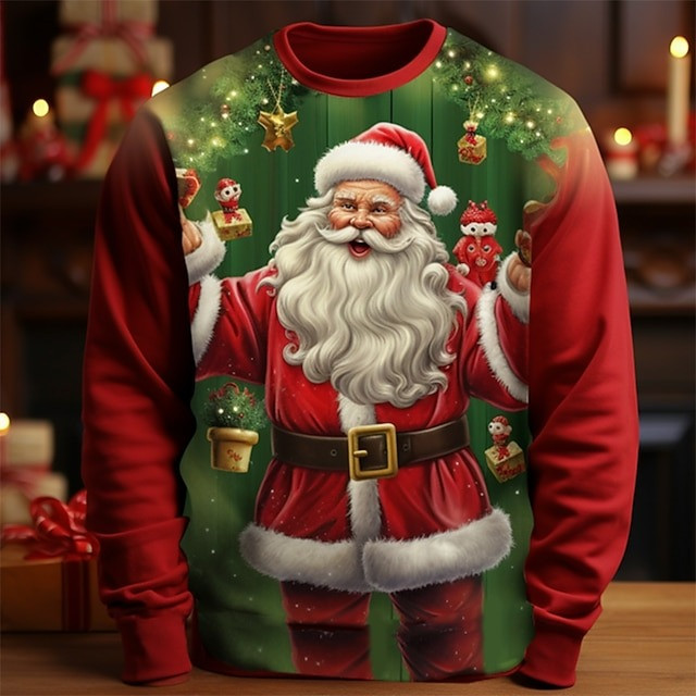 Ho Ho Ho Santa Christmas Holiday Sweatshirt Cute Festive Party Gift For Men And Women