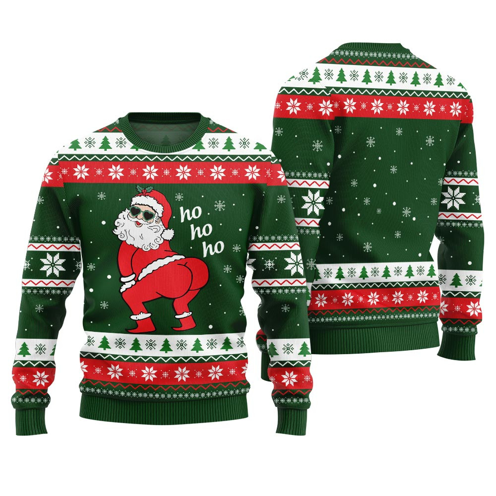Ho Ho Ho Santa Naughty Xmas Sweater Warm Winter Merch Gift for Someone You Love