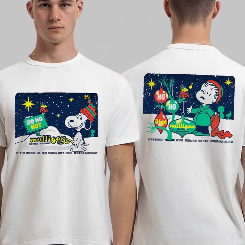 Ho Ho Hot Mulligan Detroit Michigan 2025 Night 1 And 2 Combined Poster At The Fillmore On Dec 6 7 2025 Shirt
