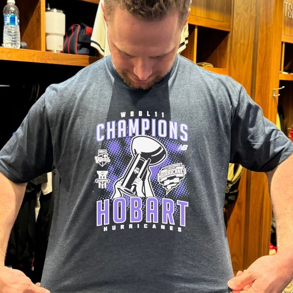 Hobart Hurricanes Wbbl 2026 Champions T Shirt