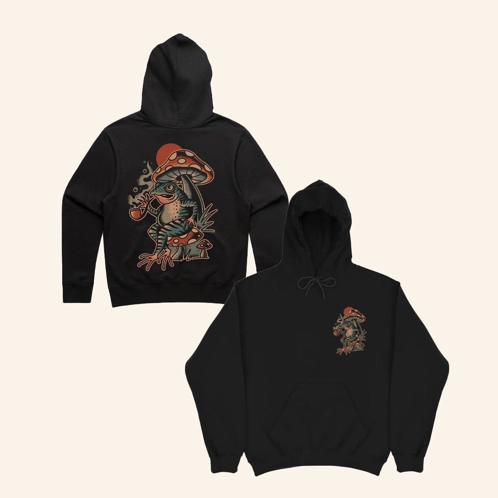 Hobo Jack Merch Mystical Frog Black Hoodie Gifts For Brother Hobo Jack Merch Mystical Frog Black Hoodie Gifts For Brother