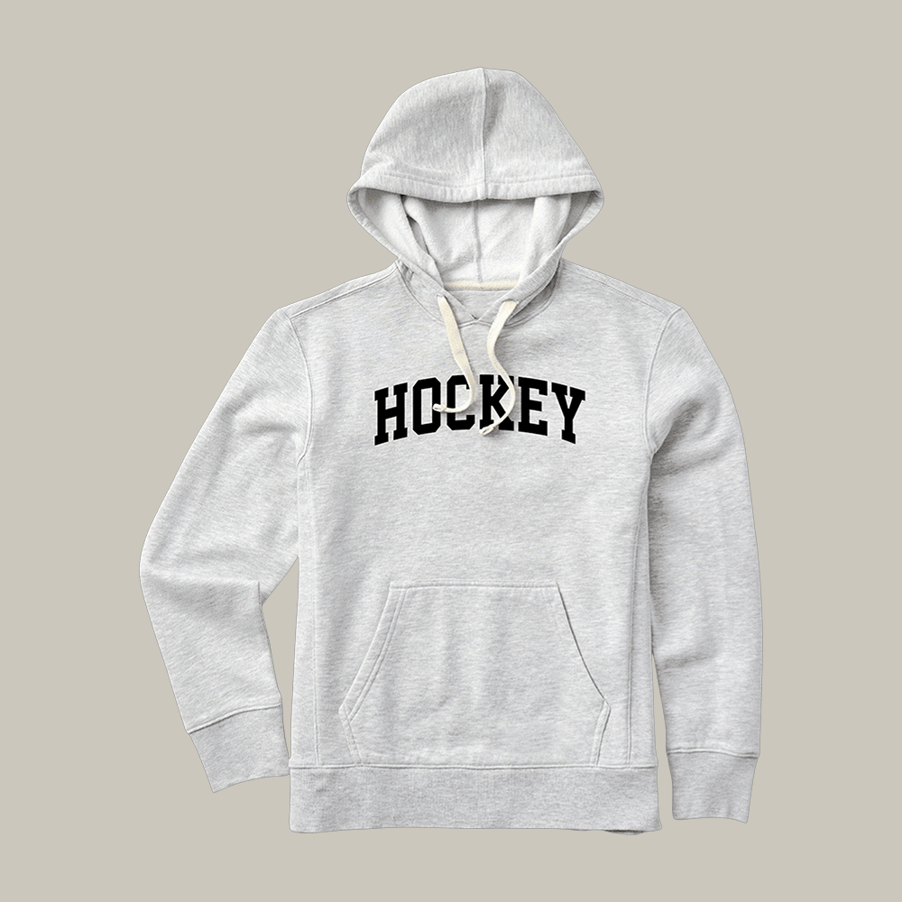 Hockey Arch Simply True Fleece Hoodie Life Is Good Hooded Sweatshirt Hockey Lover Present